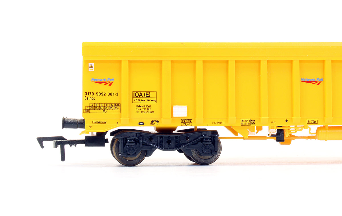 Pre-Owned IOA Ballast Wagon Network Rail Yellow 3170 5992 081-3
