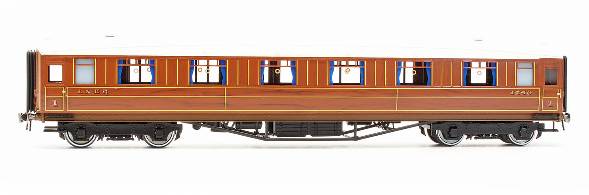 Pre-Owned LNER Teak Gresley 1st Coach No.1850