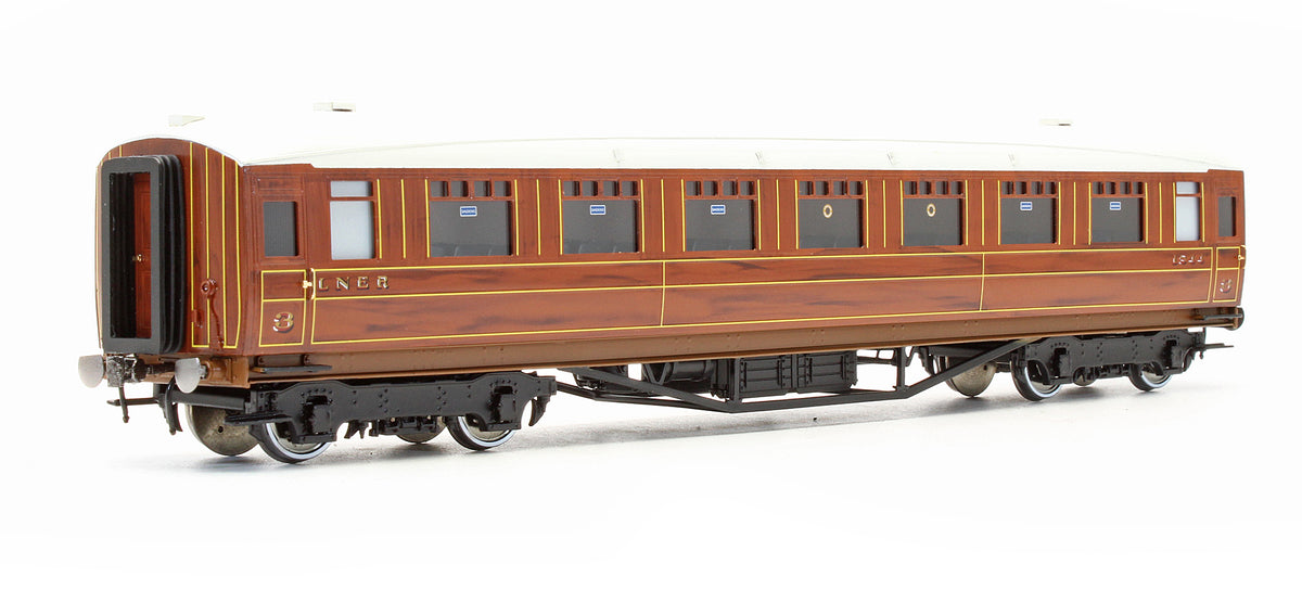 Pre-Owned LNER Teak Gresley 3rd Coach No.1844