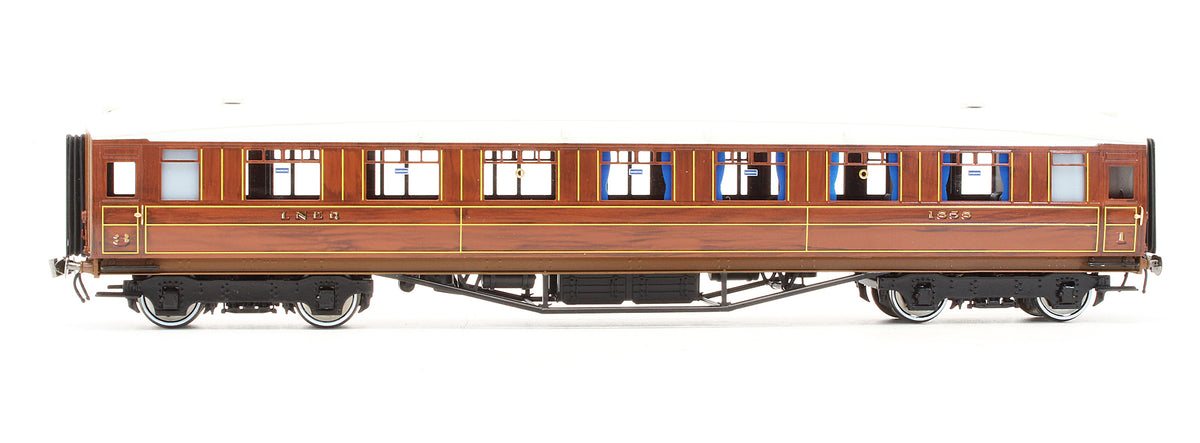 Pre-Owned LNER Teak Gresley 1st / 3rd Coach No.1858