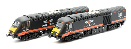 Class 43 HST Grand Central 43480 & 43468 HST Twin Pack (with Buffers)