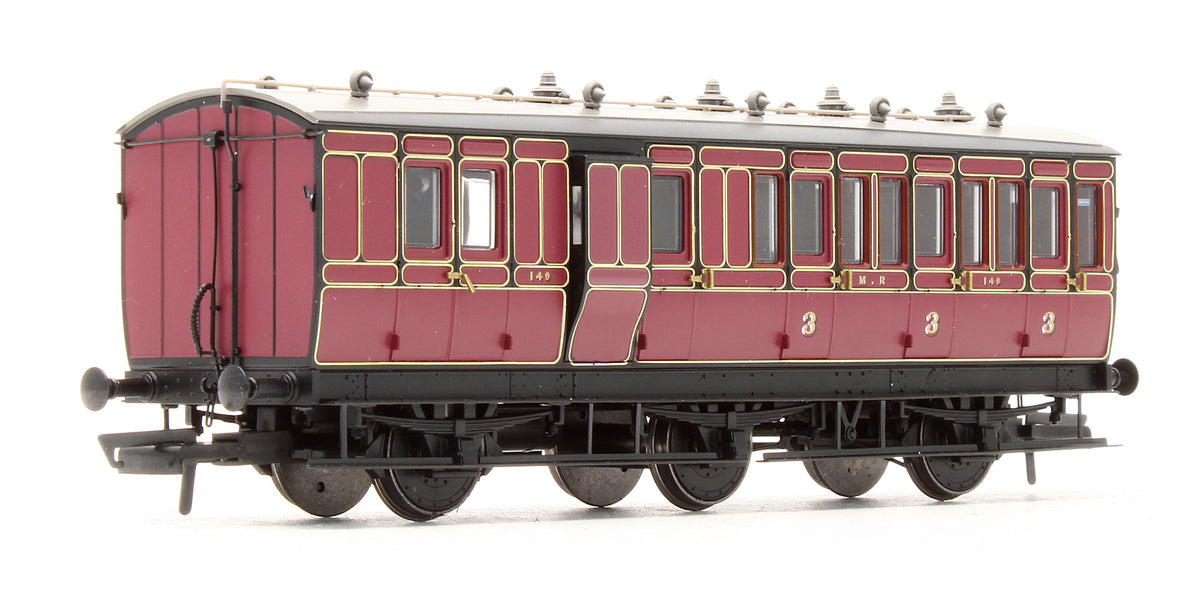 Pre-Owned Hattons Originals Genesis Pack of 4 coaches (4BT, 4T, 6CL, 6BT) in Midland Railway Crimson Lake