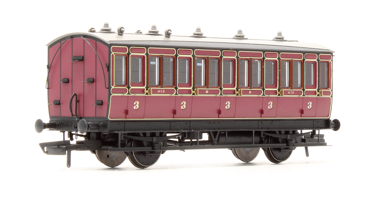 Pre-Owned Hattons Originals Genesis Pack of 4 coaches (4BT, 4T, 6CL, 6BT) in Midland Railway Crimson Lake