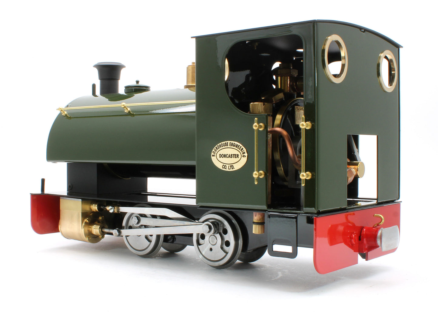 PEGGIE-BRONZEGREEN-32 0-4-0 Saddle Tank 'Peggie' Deep Bronze Green (Manual) Steam Locomotive