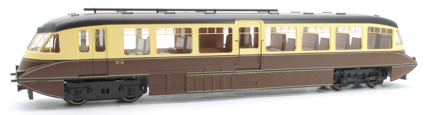 Streamlined Railcar W10 BR Lined Chocolate and Cream