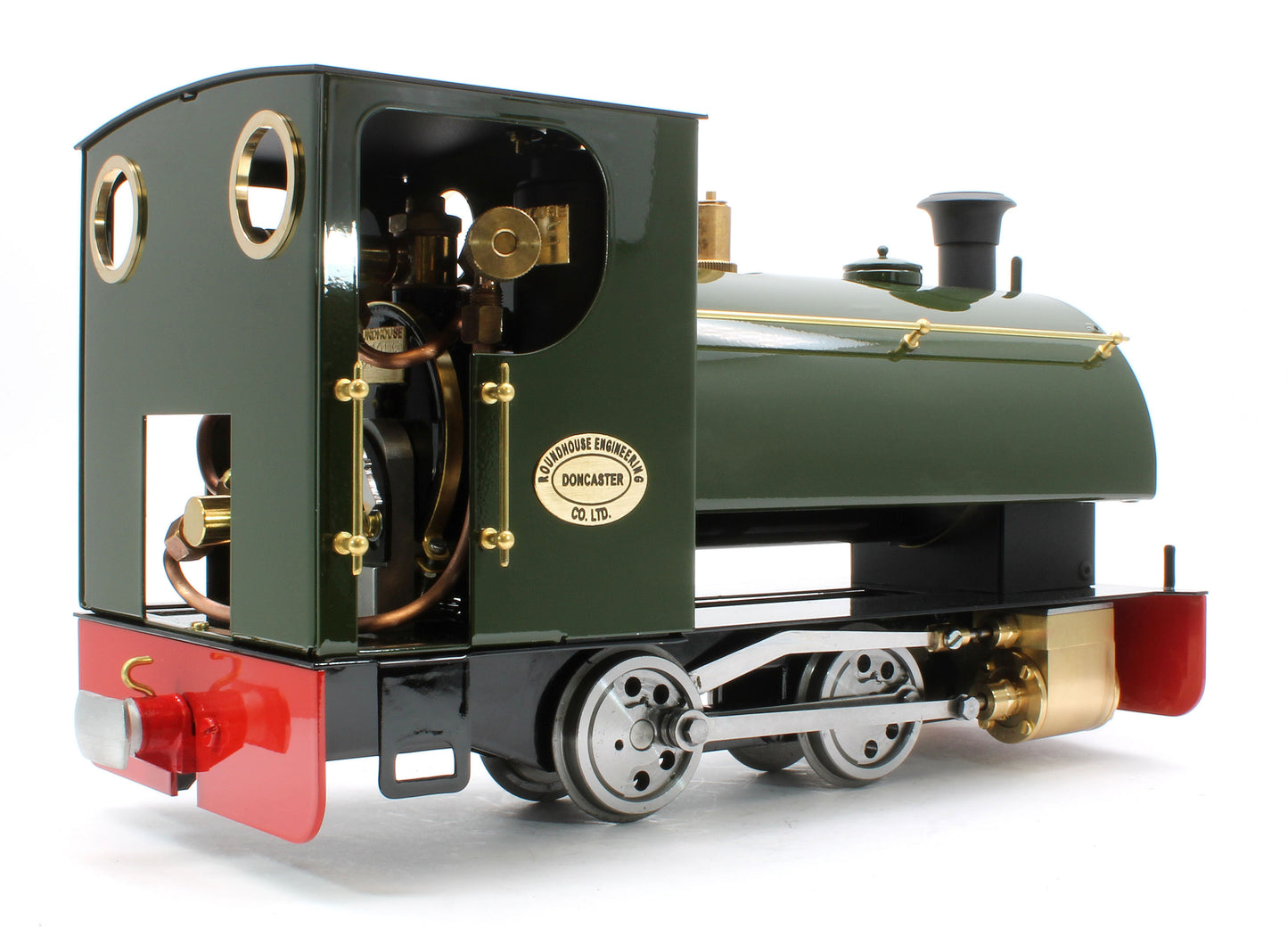 PEGGIE-BRONZEGREEN-32 0-4-0 Saddle Tank 'Peggie' Deep Bronze Green (Manual) Steam Locomotive