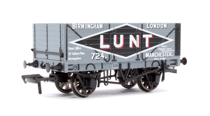 7 Plank 1907 Railway Clearing House Open Wagon - Lunt, Birmingham-London-Manchester No.724