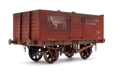 Pre-Owned Kit Built 7 Plank Wagon 'Bullcroft Main Collieries Limited' No.776 With Load (Unboxed) - Weathered
