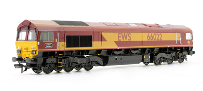 Pre-Owned Class 66 022 'Lafarge Charnwood' EWS Diesel Locomotive - DCC Sound Fitted