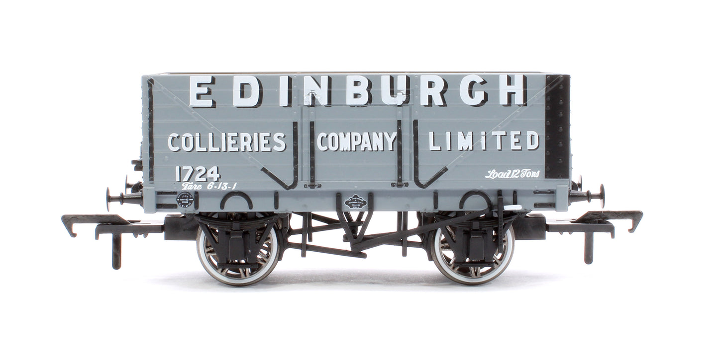 7 Plank 1907 Railway Clearing House Open Wagon - Edinburgh Collieries Co Ltd, Musselburgh No.1724