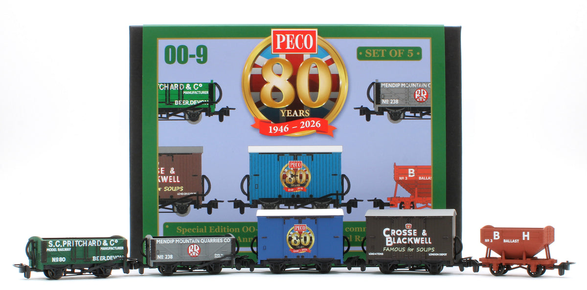GR58880 OO9 Scale 80th Anniversary Wagon Pack - Pack of 5