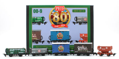 GR58880 OO9 Scale 80th Anniversary Wagon Pack - Pack of 5