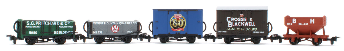 GR58880 OO9 Scale 80th Anniversary Wagon Pack - Pack of 5