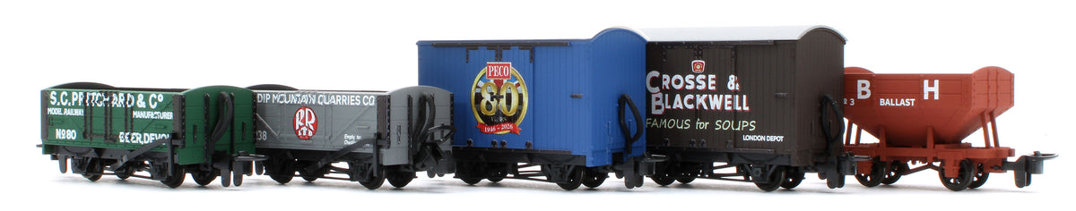 GR58880 OO9 Scale 80th Anniversary Wagon Pack - Pack of 5