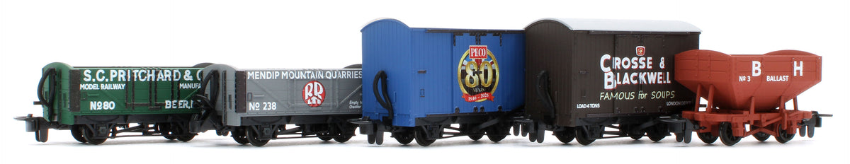 GR58880 OO9 Scale 80th Anniversary Wagon Pack - Pack of 5