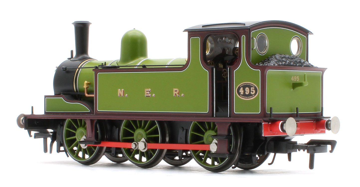 31-065 NER E (J71) 495 NER Lined Green & Maroon Steam Tank Locomotive