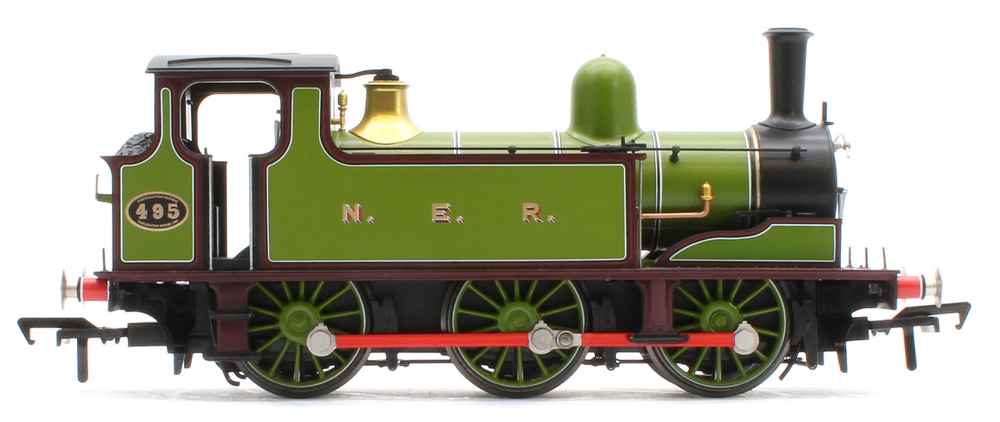 31-065 NER E (J71) 495 NER Lined Green & Maroon Steam Tank Locomotive