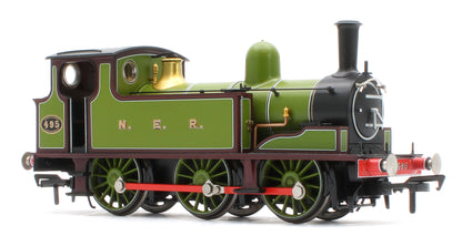 31-065SF NER E (J71) 495 NER Lined Green & Maroon Steam Tank Locomotive - DCC Sound