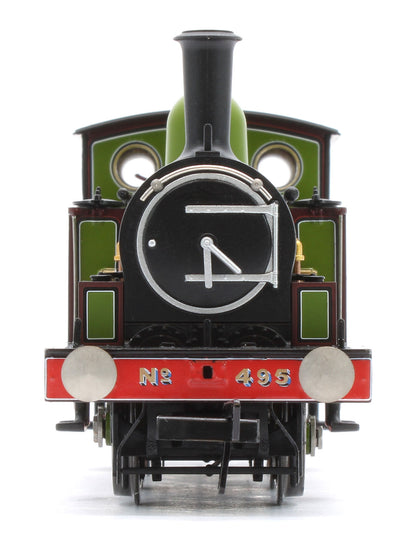31-065 NER E (J71) 495 NER Lined Green & Maroon Steam Tank Locomotive