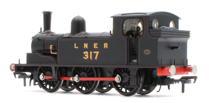 31-066SF NER E (J71) 317 LNER Lined Black Steam Tank Locomotive - DCC Sound