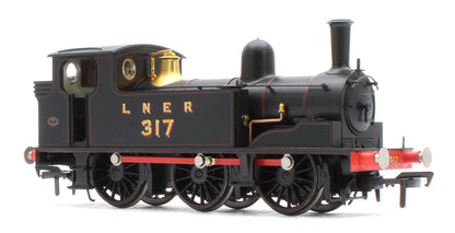 31-066SF NER E (J71) 317 LNER Lined Black Steam Tank Locomotive - DCC Sound