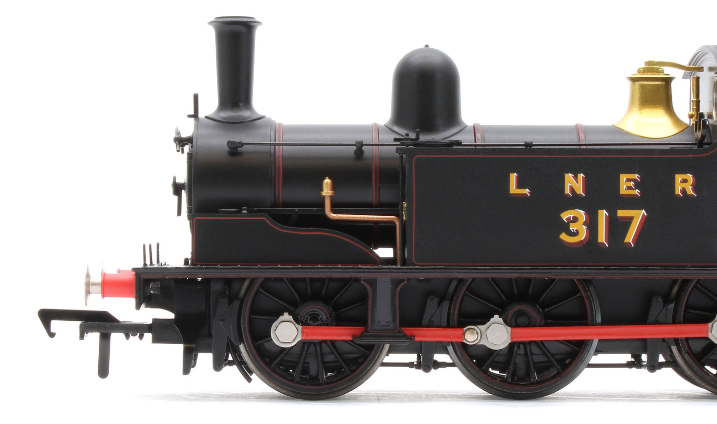 31-066SF NER E (J71) 317 LNER Lined Black Steam Tank Locomotive - DCC Sound