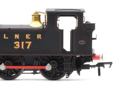 31-066SF NER E (J71) 317 LNER Lined Black Steam Tank Locomotive - DCC Sound