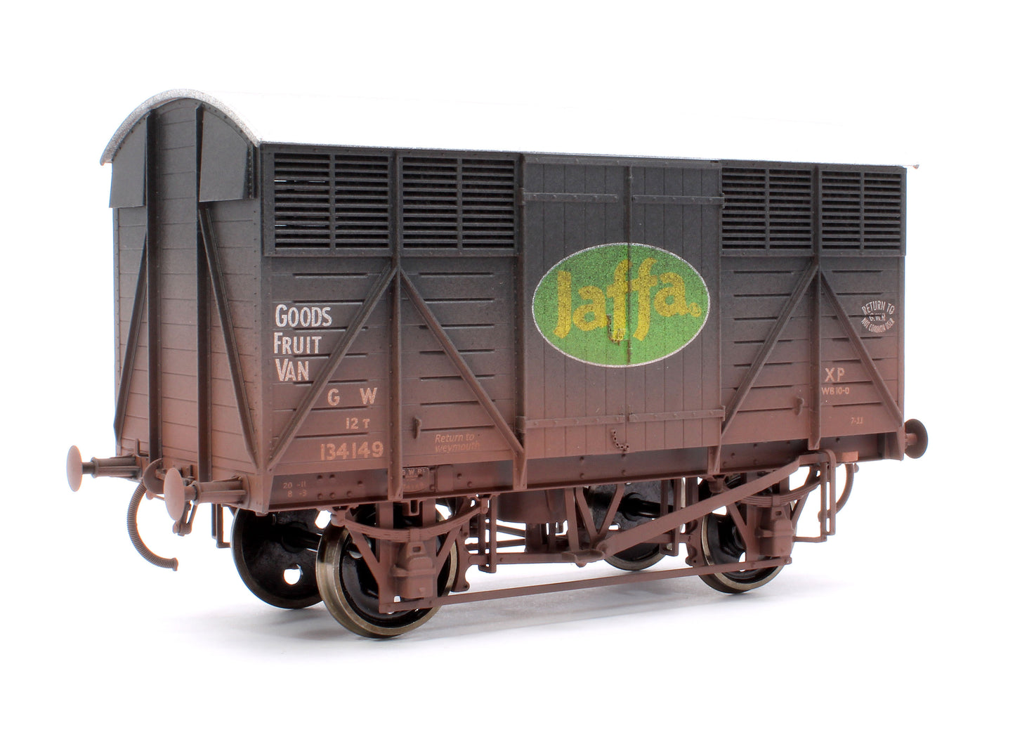 12T Great Western Fruit Van Jaffa No.134149 - Weathered