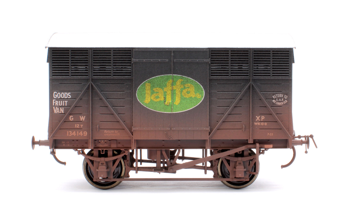 12T Great Western Fruit Van Jaffa No.134149 - Weathered