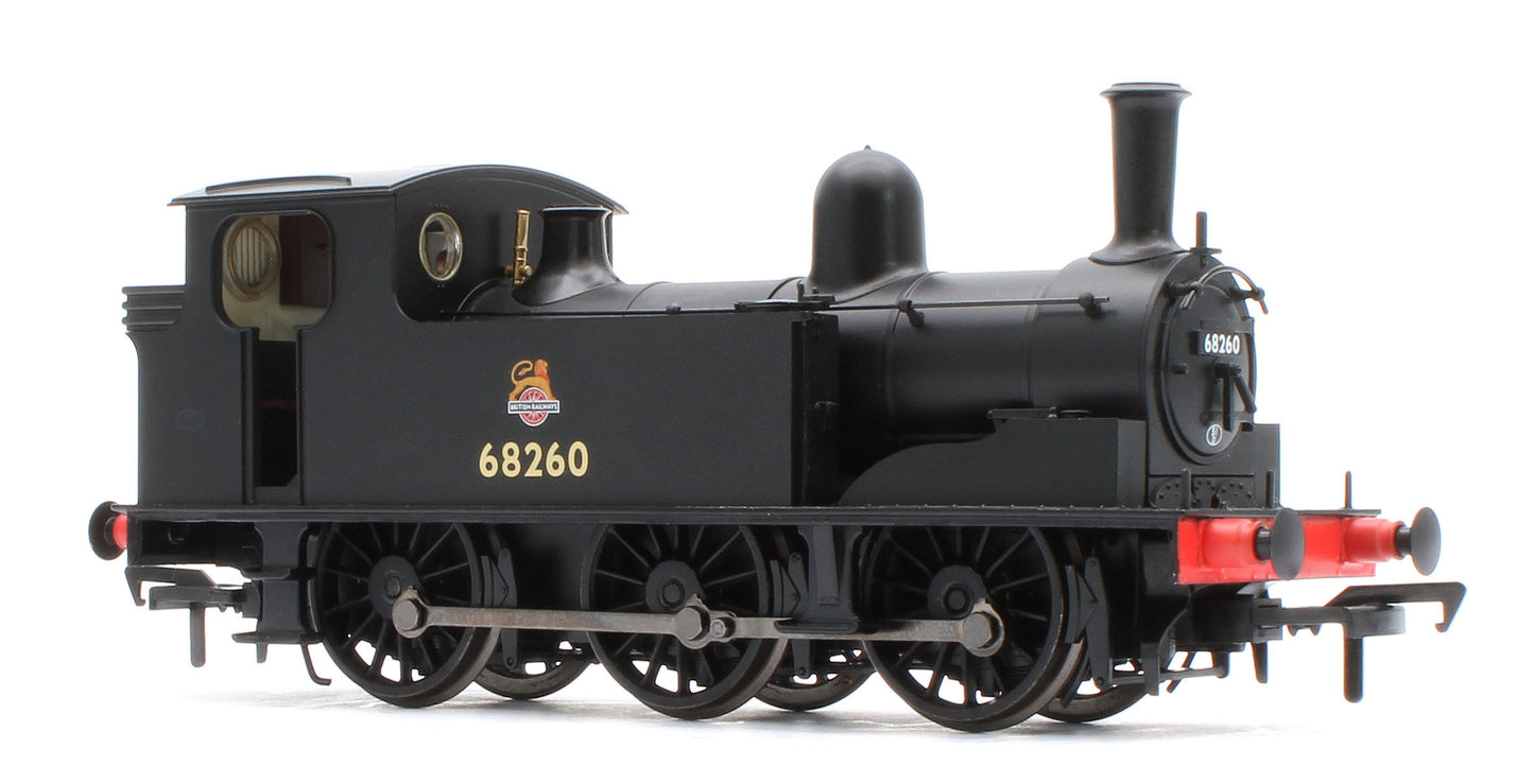 31-069SF NER E (J71) 68260 BR Black (Early Emblem) Steam Tank Locomotive - DCC Sound