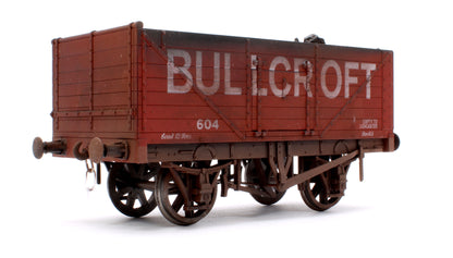 Pre-Owned Kit Built 7 Plank Wagon 'Bullcroft' No.604 (Unboxed) With Load - Weathered