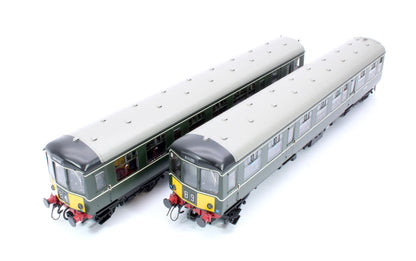 Class 104 2 Car DMU E50598/E56189 BR Green Small Yellow Panels
