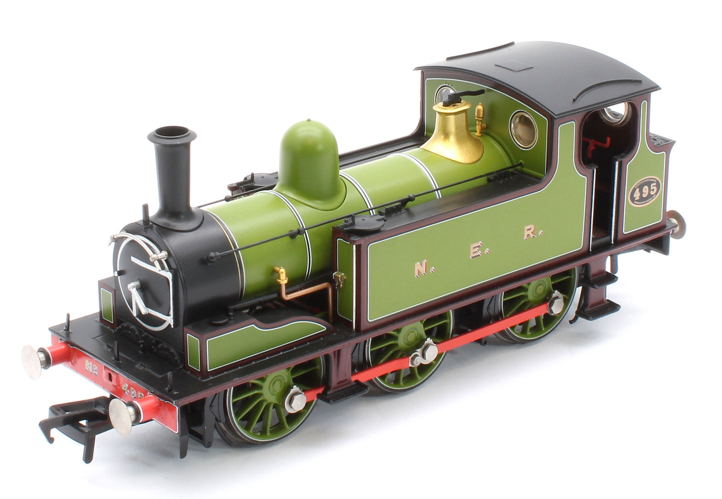 31-065 NER E (J71) 495 NER Lined Green & Maroon Steam Tank Locomotive