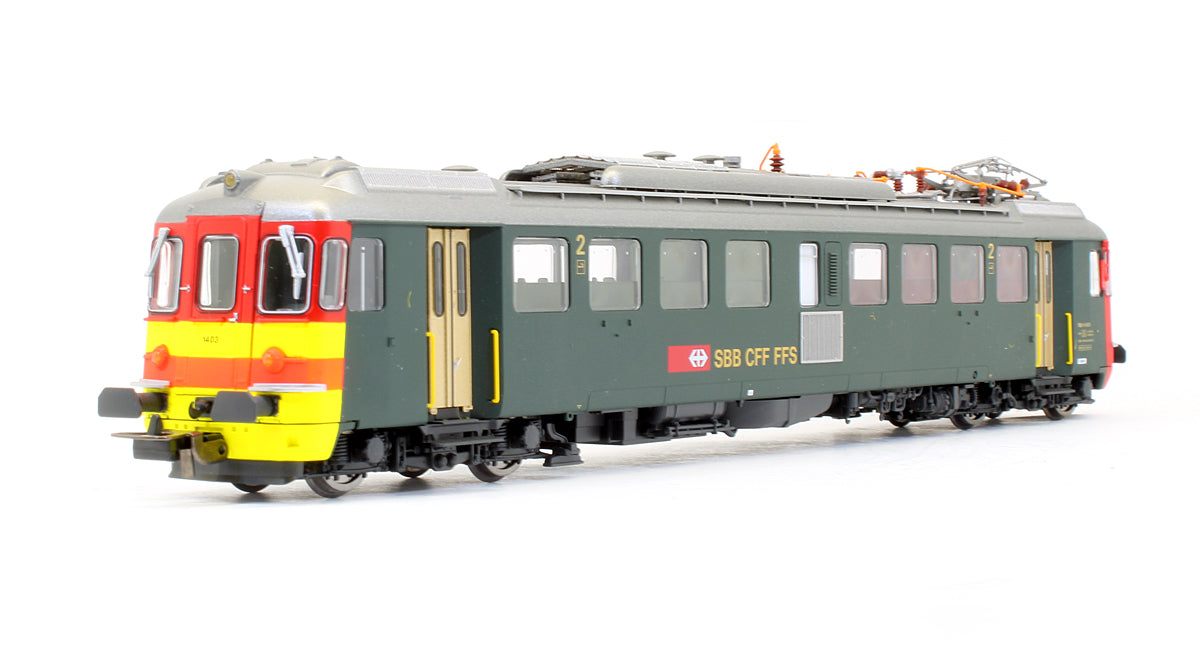 Pre-Owned SBB Swiss 2 Piece Rbe 4/4 Steetal Railcar & Control Car