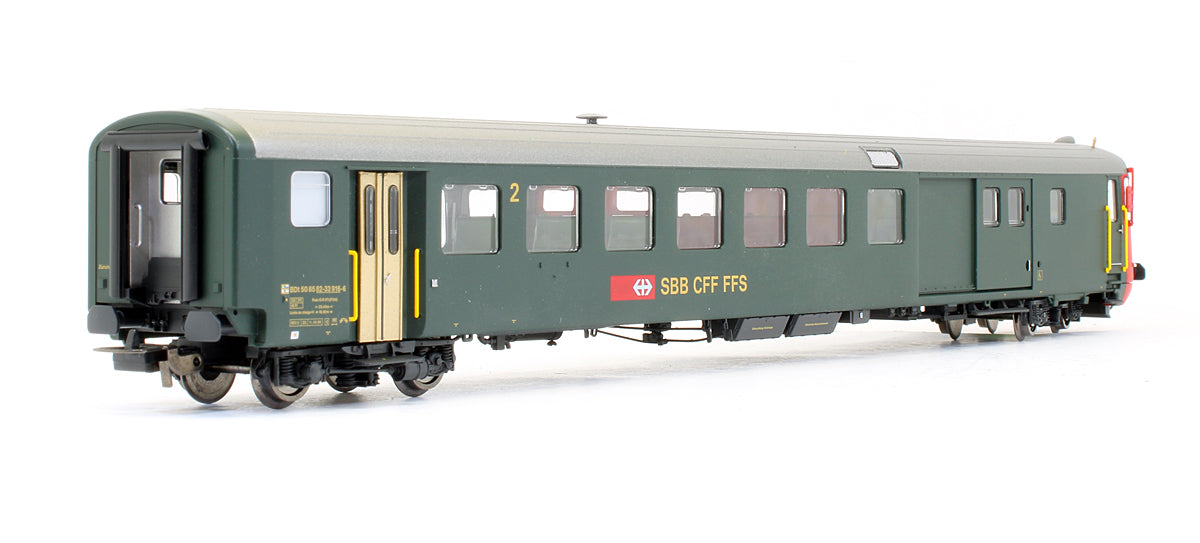 Pre-Owned SBB Swiss 2 Piece Rbe 4/4 Steetal Railcar & Control Car