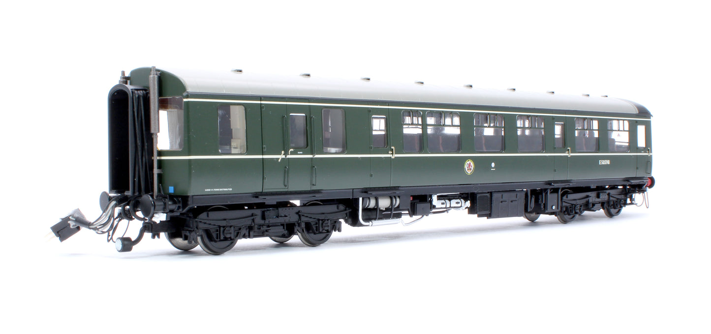 Class 104 2 Car DMU E50598/E56189 BR Green Small Yellow Panels