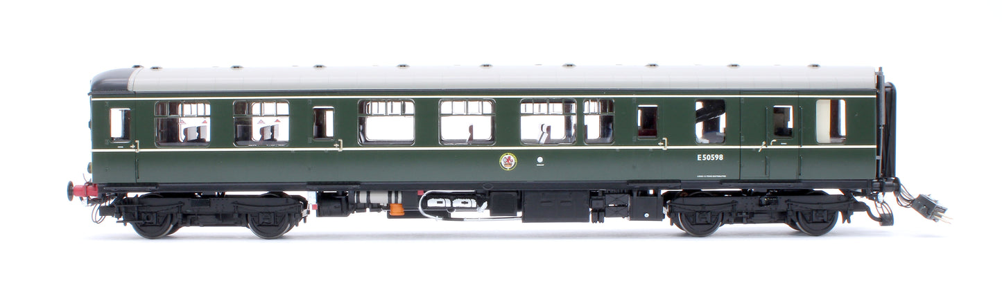 Class 104 2 Car DMU E50598/E56189 BR Green Small Yellow Panels