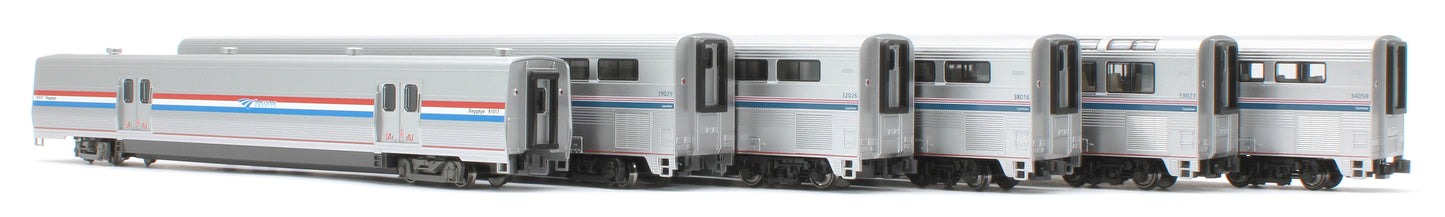 10-1789 -40266 Amtrak Superliner PhVI 6 Car Set