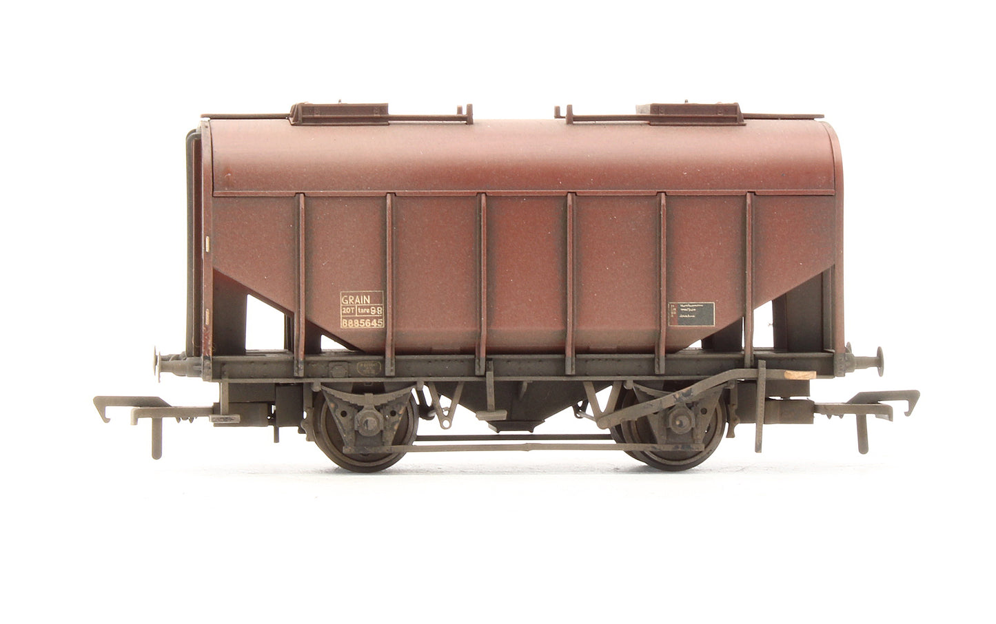 Pre-Owned 21 Ton Grain Hopper Wagon BR Bauxite (Late) B885645 - Custom Weathered