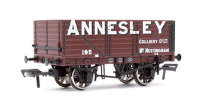 Pre-Owned 7 Plank 1907 Railway Clearing House Open Wagon - Annesley Colliery Co Ltd (Notts) No.195