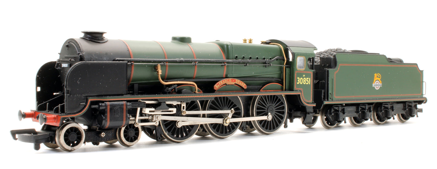 Pre-Owned 31-402 Lord Nelson 30851 'Sir Francis Drake' BR Green Steam Locomotive