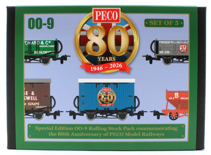 GR58880 OO9 Scale 80th Anniversary Wagon Pack - Pack of 5