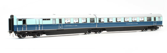 Pre-Owned LNER 2-Tone Blue Coronation Articulated Open Third Coach G No..1717 &  Brake Third Coach H No.1718