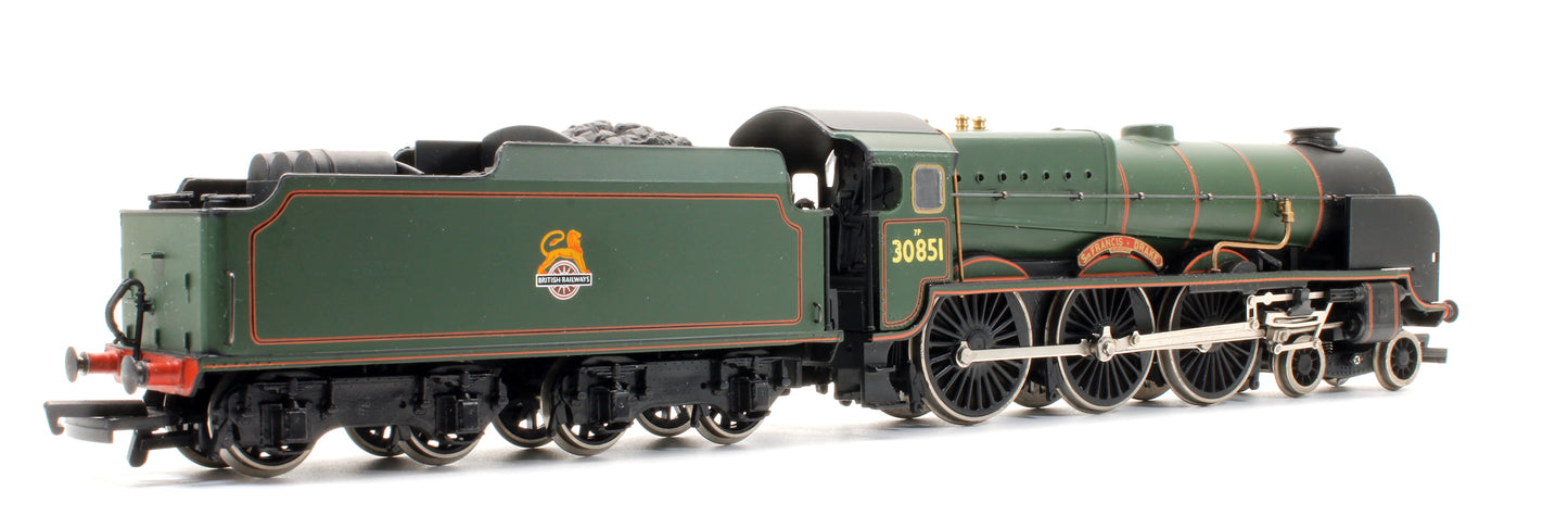 Pre-Owned 31-402 Lord Nelson 30851 'Sir Francis Drake' BR Green Steam Locomotive