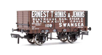 7 Plank 1907 Railway Clearing House Open Wagon - Ernest Thomas & Jenkins, Swansea No.109