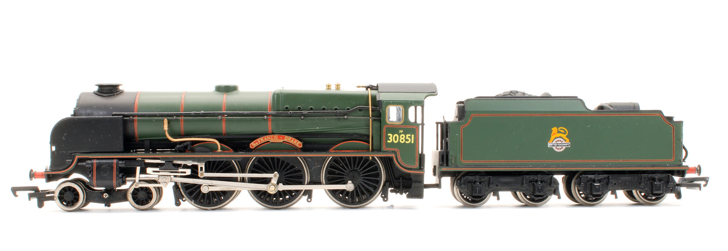 Pre-Owned 31-402 Lord Nelson 30851 'Sir Francis Drake' BR Green Steam Locomotive