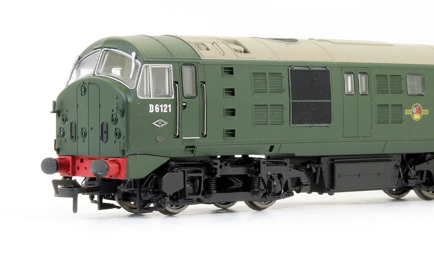 Pre-Owned 4D-025-001 Class 21 BR Green D6121 BR Green With Headcode Discs Diesel Locomotive