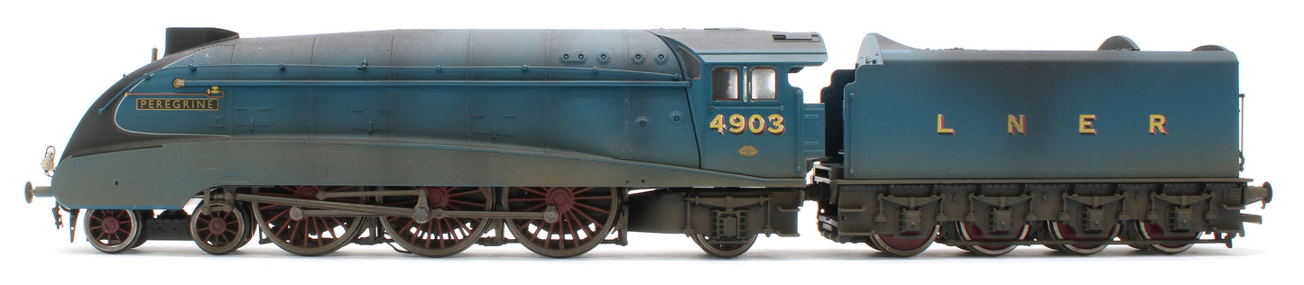 BL-001-015 Bespoke Weathered Black Label Class A4 Peregrine LNER Garter Blue Valanced 4-6-2 No.4903 Steam Locomotive - DCC Sound & Smoke