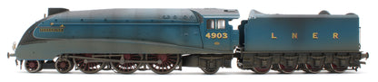 BL-001-015 Bespoke Weathered Black Label Class A4 Peregrine LNER Garter Blue Valanced 4-6-2 No.4903 Steam Locomotive - DCC Sound & Smoke