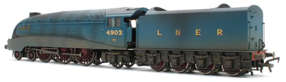 BL-001-015 Bespoke Weathered Black Label Class A4 Peregrine LNER Garter Blue Valanced 4-6-2 No.4903 Steam Locomotive - DCC Sound & Smoke